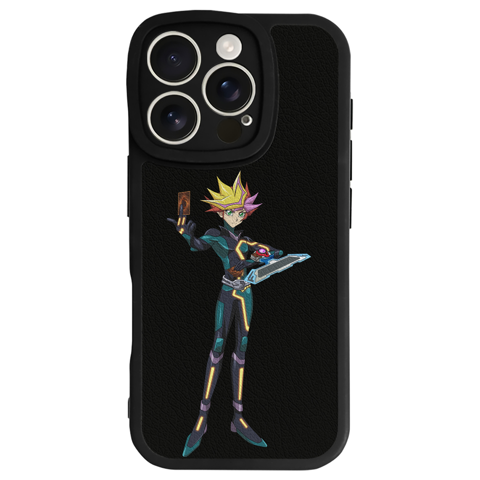 遊☆戯☆王 Yu-Gi-Oh! 【iPhone 16シリーズ対応】シリコンスマホケース（レザー調） 材質：シリコン
